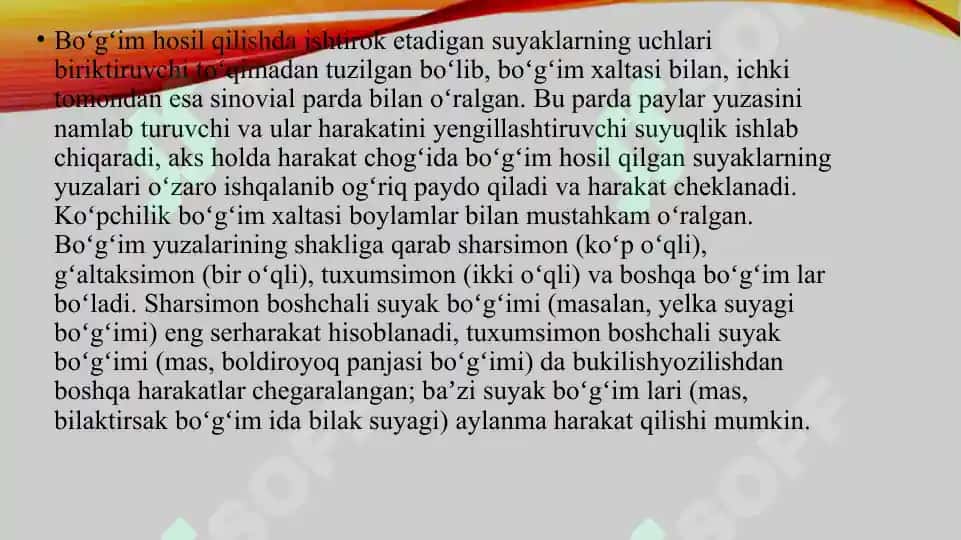 Boʻgʻimyuzalar va boʻgʻim turlari 4