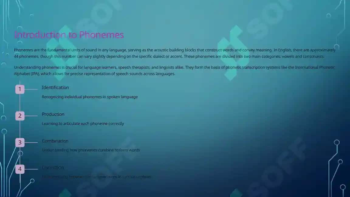 The Classification of English Vowel and Consonant Phonemes 2