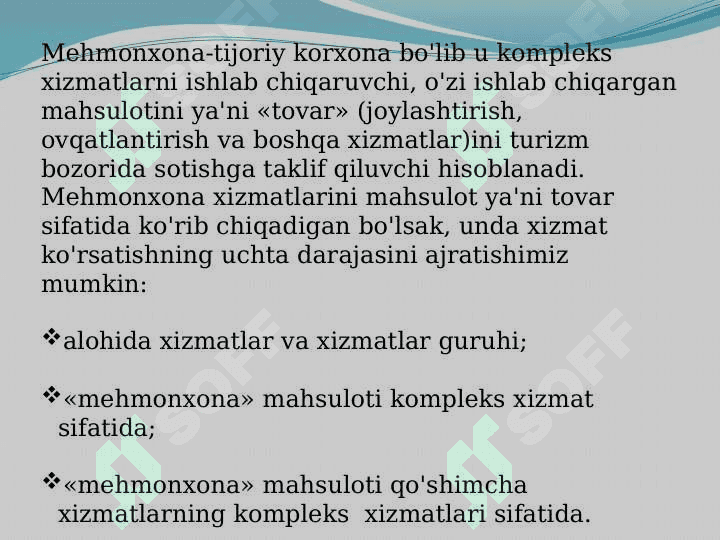 Mehmonxonalarda VIP va CIP xizmatlari 8