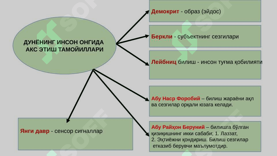 БИЛИШ НАЗАРИЯСИ: АСОСИЙ МУАММОЛАРИ ВА ЙЎНАЛИШЛАРИ 5