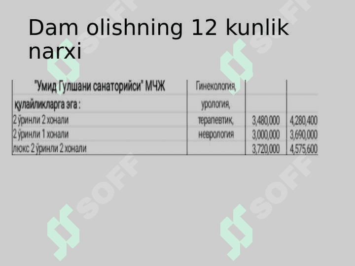 Sanatoriyalar va kurortlar 6