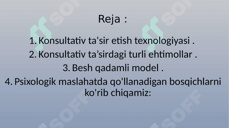 Konsultativ ta'sir etish texnologiyasi 2