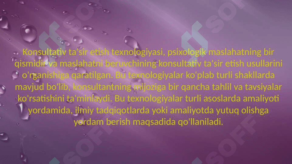 Konsultativ ta'sir etish texnologiyasi 3