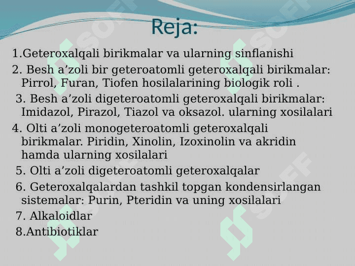 Geteroxalqali birikmalar 3