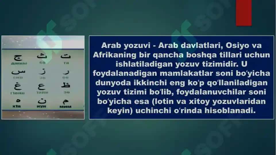 Arab yozuvlarining shakllanishi 2