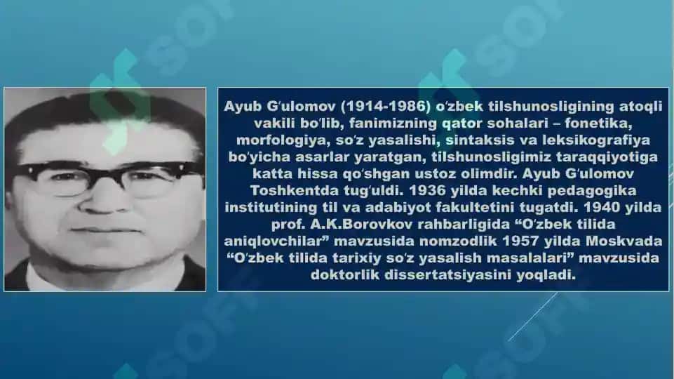 Ayyub Gʻulomov hayoti va ijodi 3
