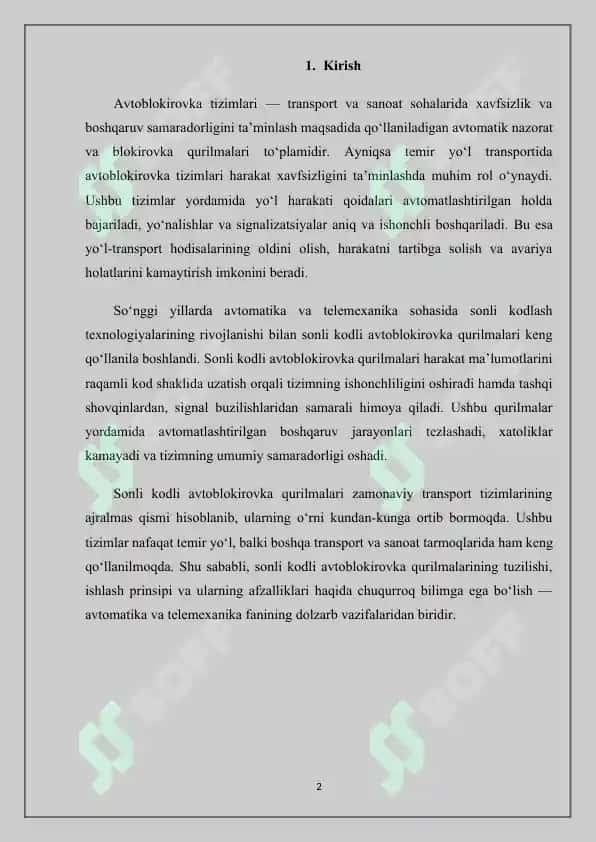 SONLI KODLI AVTOBLOKIROVKA QURILMALARI 2