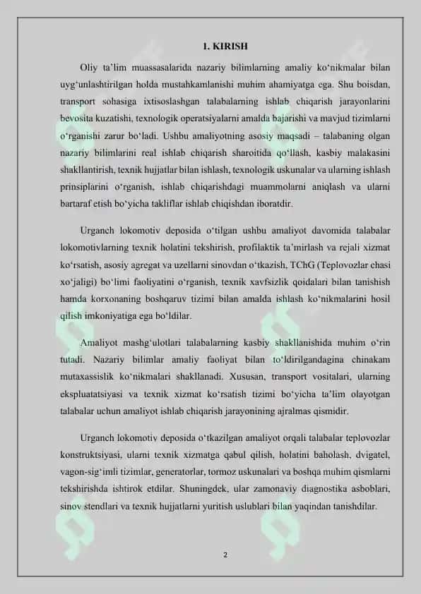 Urganch Lokomotiv Deposu haqida ma’lumotlar 2