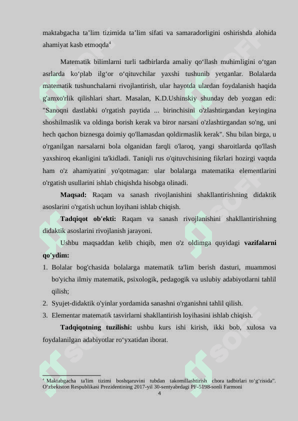 Raqam va sanash rivojlanishini shakllantirishning didaktik asoslari 3