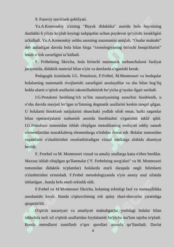 Raqam va sanash rivojlanishini shakllantirishning didaktik asoslari 7