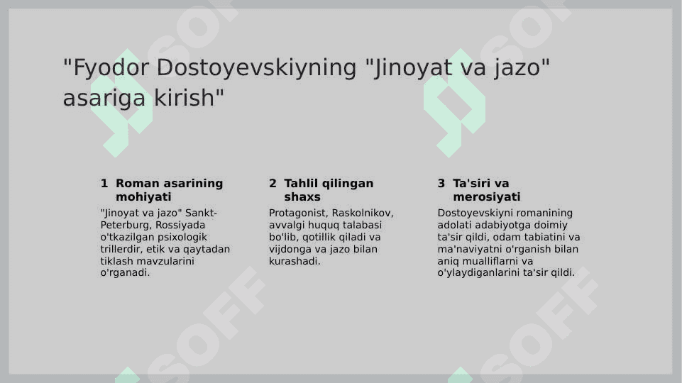 Fyodor dostoyeviskiyning jinoyat va jazo  asarida inson va tabiat talqini 2