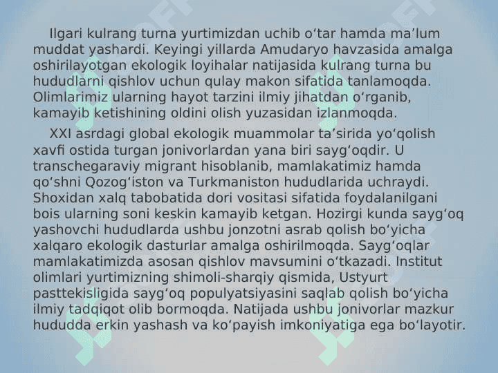 Ekologik barqarorlik 6