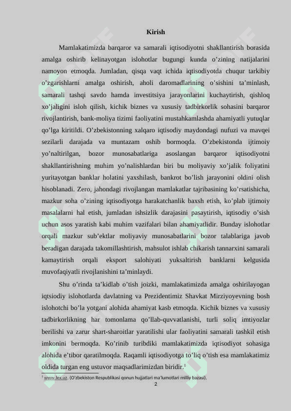 Tijorat banklari faoliyatini nazorat qilish 2