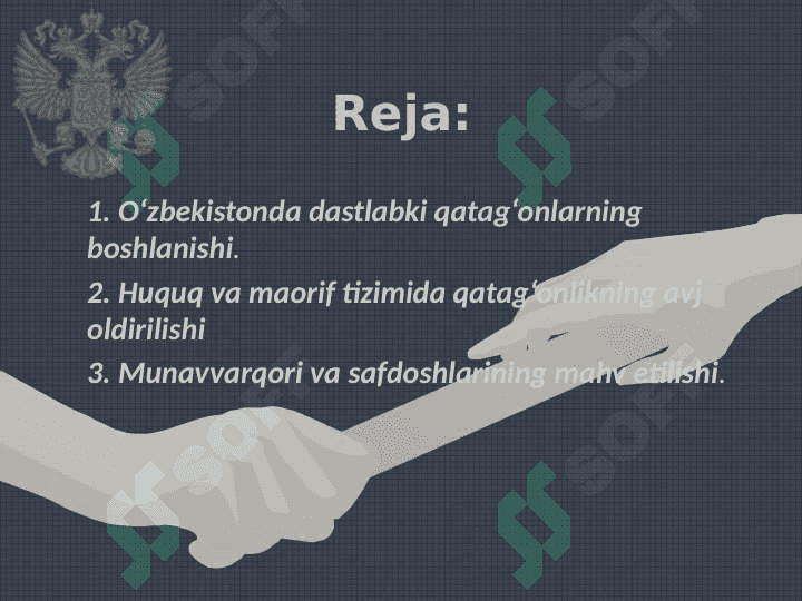 Sovet hokimiyatining O‘zbekistondagi qatag‘onlik siyosati uning mohiyati va oqibatlari 2