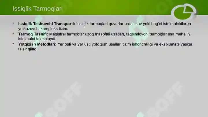 Markazlashgan issiqlik taʼminoti. Issiqlik punkti uskunalari 6