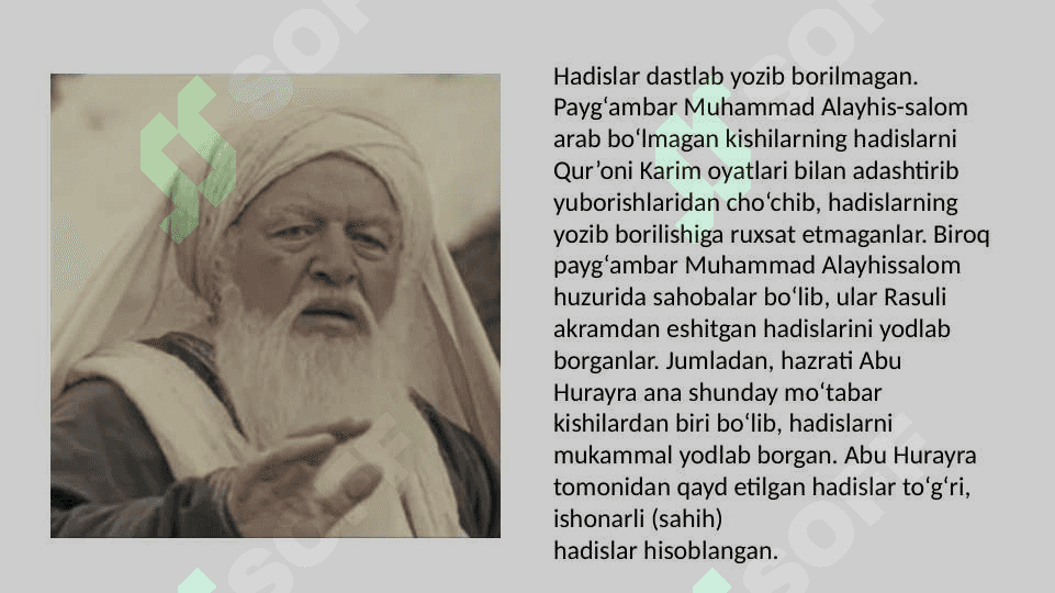 IMOM AL-BUXORIY, AT-TERMIZIYNING  TA’LIM-TARBIYARIVOJLANISHIDAGI  XIZMATLARI. HADIS ILMI 7
