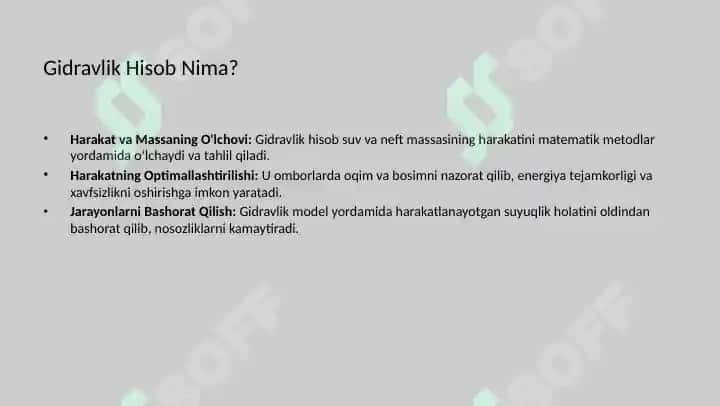 Neft omborlaridagi gidravlik hisobi 3