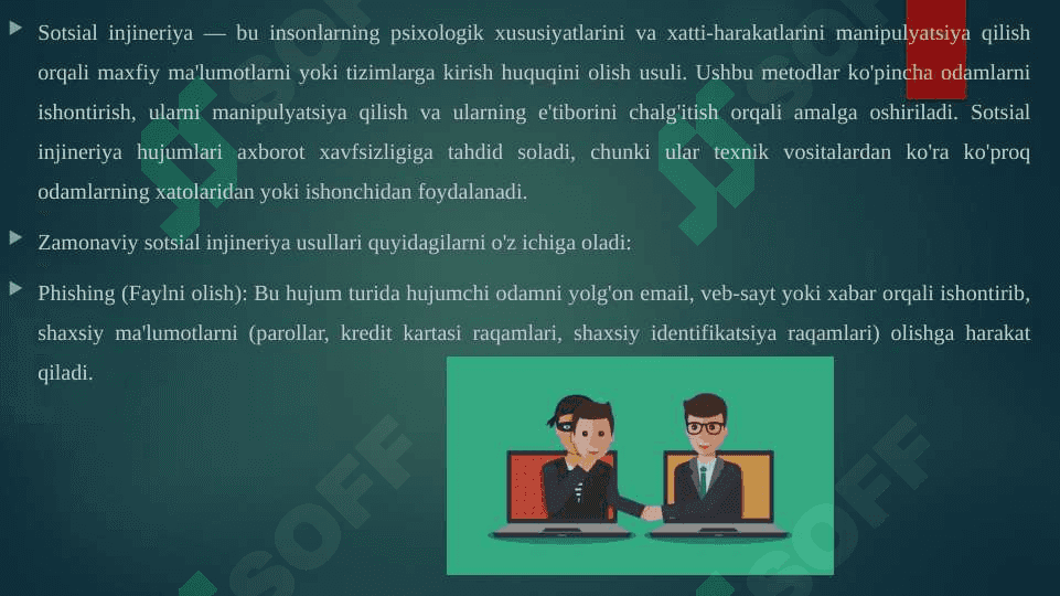 Sotsial injineriya nima va uning zamonaviy usullari 3