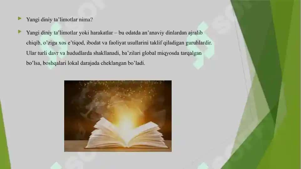 Yangi diniy ta'limotlar va sektalar 3