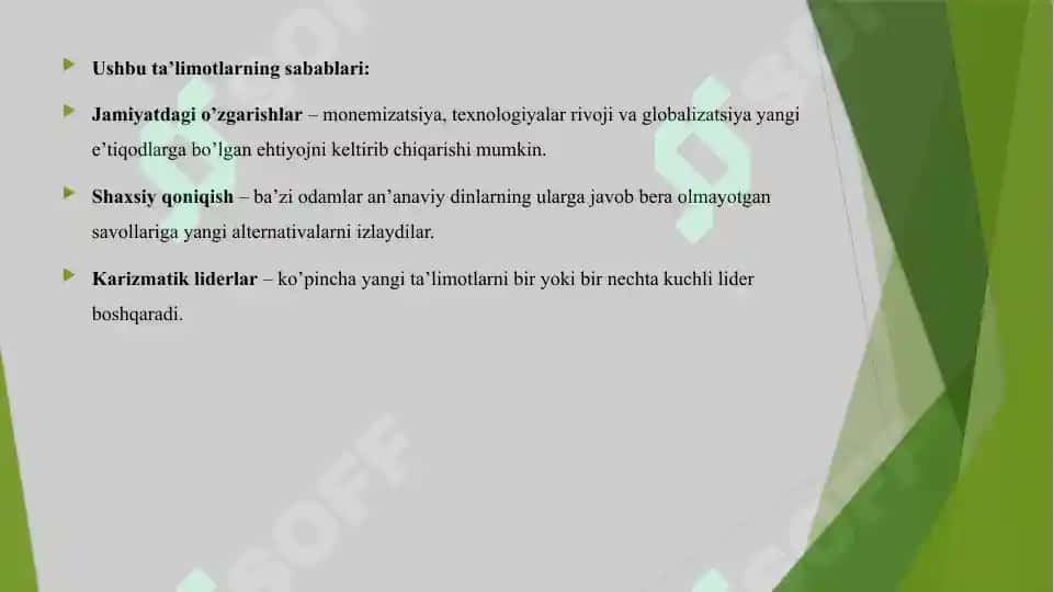 Yangi diniy ta'limotlar va sektalar 4