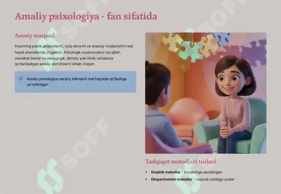 Amaliy psixologiyaning ilmiy tadqiqot metodlari 2