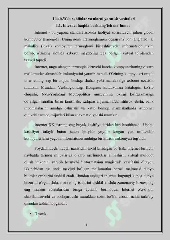 WEB SAHIFANI HOSIL QILISHDA FOYDALANILGAN DASTURIY VOSITALARNING IMKONIYATLARI 6