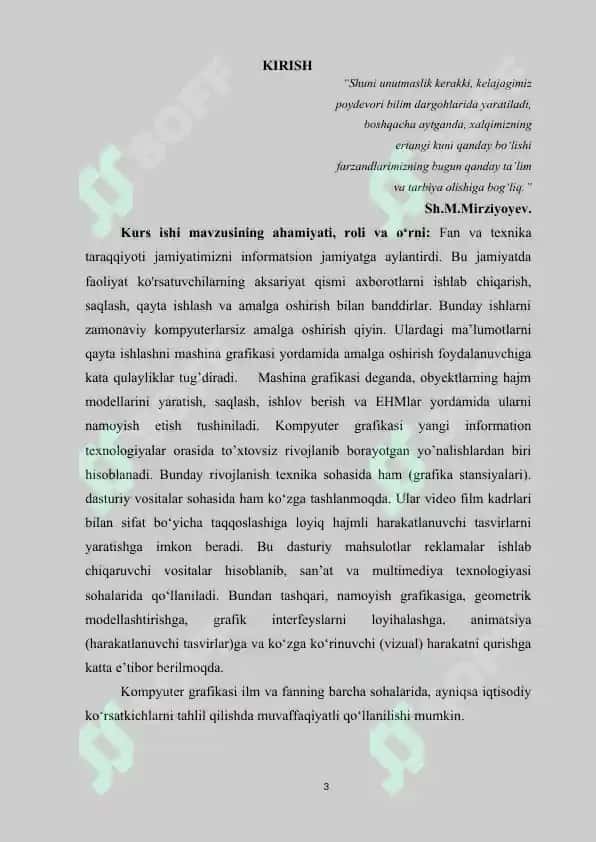Kompyuter grafikasidan foydalanib amaliy mashg’ulotlarni tashkil etishning asosiy xususiyatlari 3