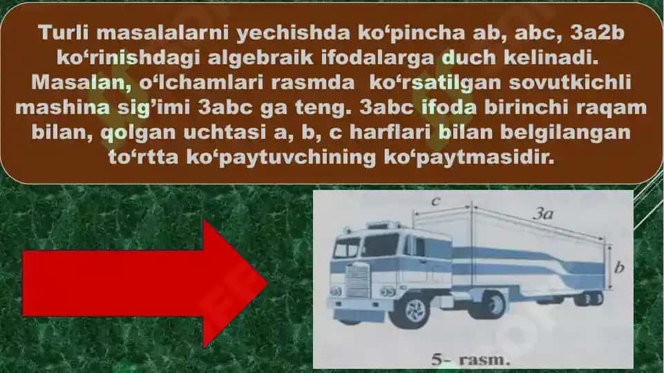 Matematik usullar Birhad va uning standard shakli 2