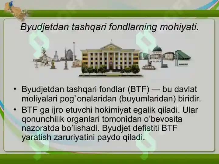 Byudjetdan tashqari fondlar 2