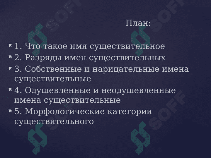 Имя существительное 2