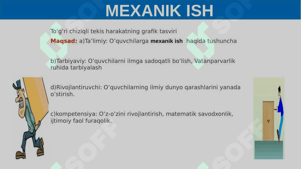 MEXANIK ISH Dars ishlanma 7-sinf Fizika 3