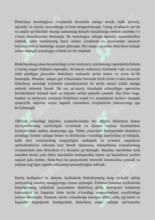 Blokcheyn texnologiyalarining axborot xavfsizligidagi roli 6