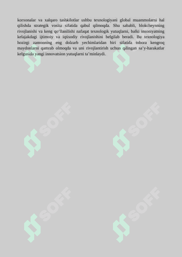 Blokcheyn texnologiyalarining axborot xavfsizligidagi roli 8