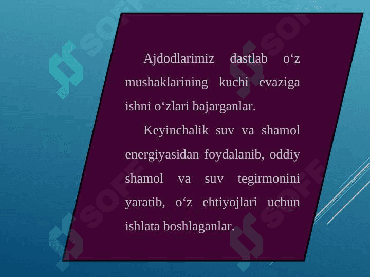 Texnologiyaning rivojlanishi. 4