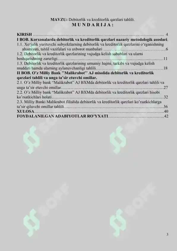 Debitorlik va kreditorlik qarzlari tahlili 3