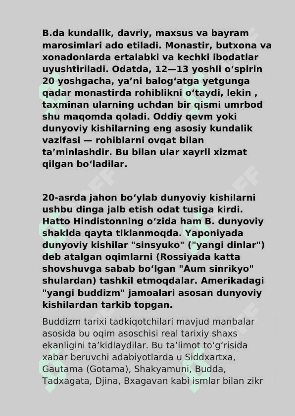 Buddiizmning vujudga kelishi hamda tarixi 6