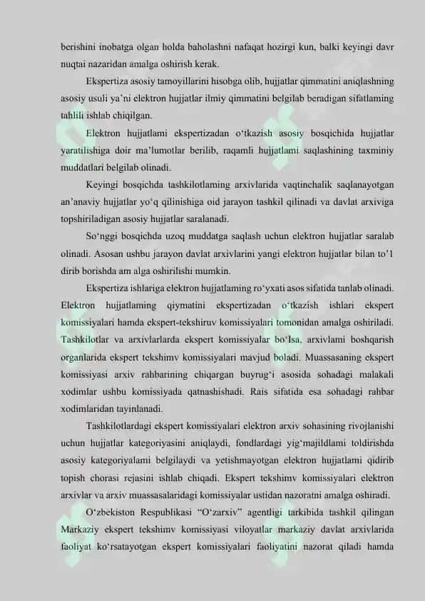 Arxiv hujjatlari qimmatliligi ekspertizasi 7