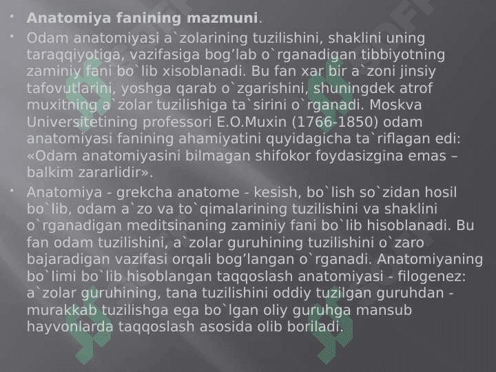 Anatomiya kirish 4