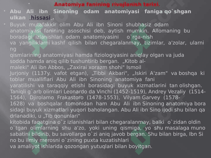 Anatomiya kirish 5