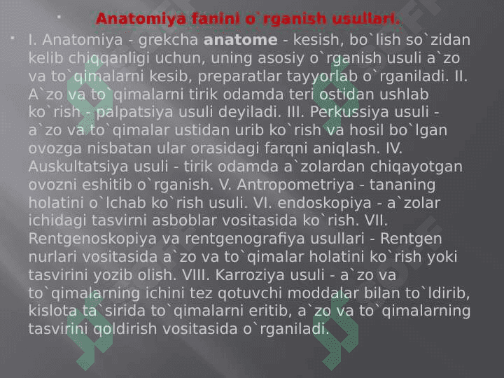 Anatomiya kirish 7