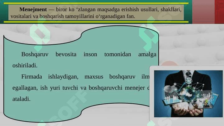 Firmani boshqarish-menejment 5