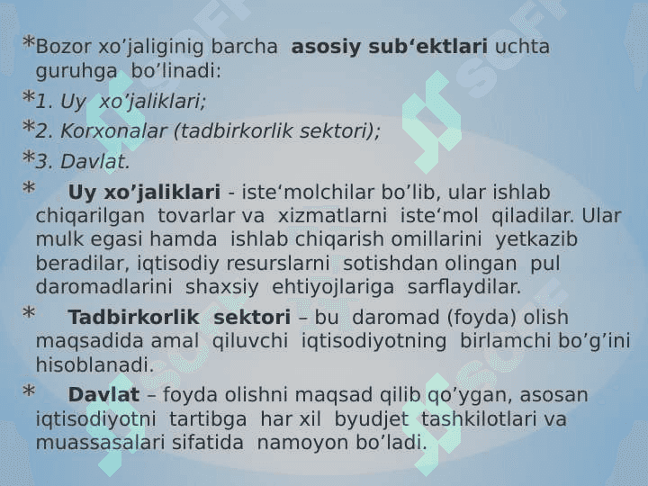 Bozor iqtisodiyoti 3