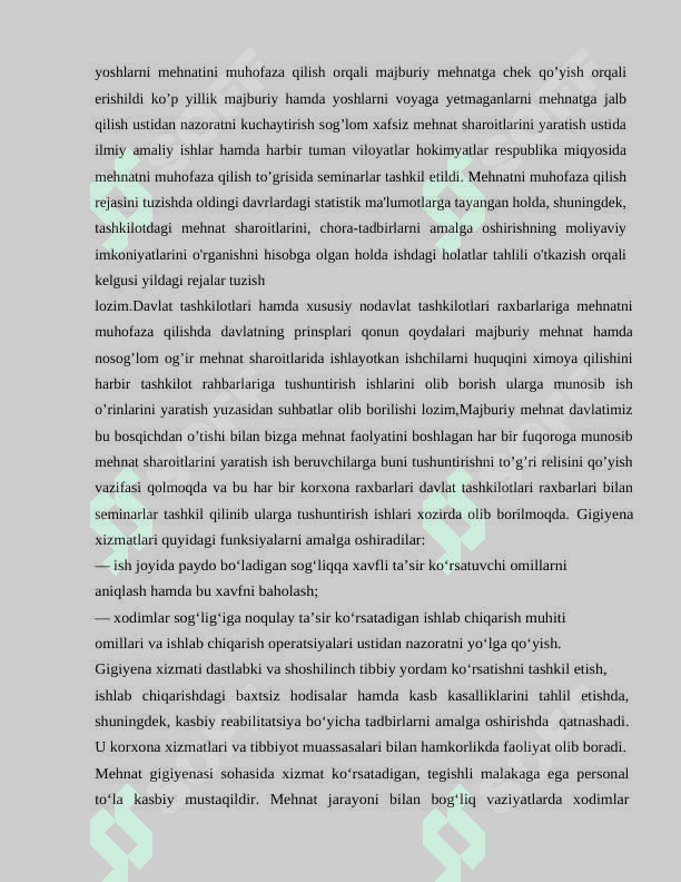 Mehnatni muhofaza qilishning zamonaviy texnika  va texnologiyalari 7