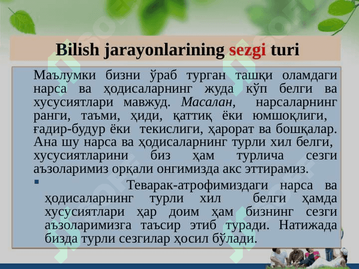 Bilish jarayonlari 5