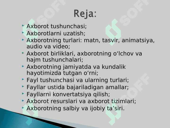 Axborot nima va uning manbalari 2