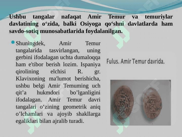Temuriylar davri tangalari 4