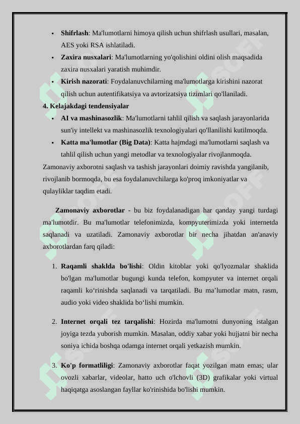 Zamonaviy axborotni saqlash va tashish 4