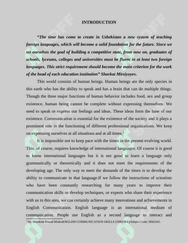 ENGLISH LANGUAGE COMMUNICATION THROUGH PRACTICAL EXPERIENCES (course work) 4