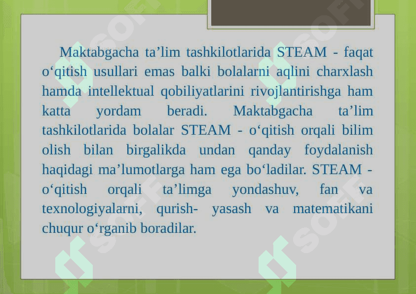Xorijiy davlatlarda STEAM ta`lim texnologiyasini 2