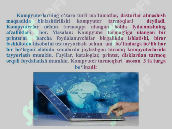 Kompyuter tarmoqlarining geografik joylashishi 2